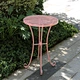 powder pink bistro table in garden | outdoor pink bistro table | garden furniture | PowerLon